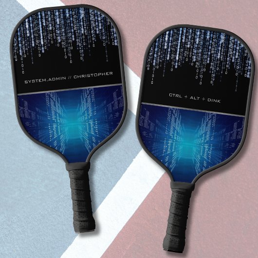 Moderne Tech-Binär-Code-Personalisierte Sportarten Pickleball Schläger