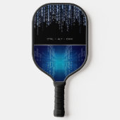 Moderne Tech-Binär-Code-Personalisierte Sportarten Pickleball Schläger (Rückseite)
