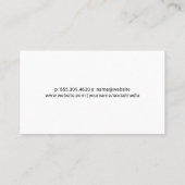 Moderne Technik | Programmiercode Visitenkarte (Rückseite)