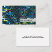 Moderne Technik | Programmiercode Visitenkarte (Vorne/Hinten)