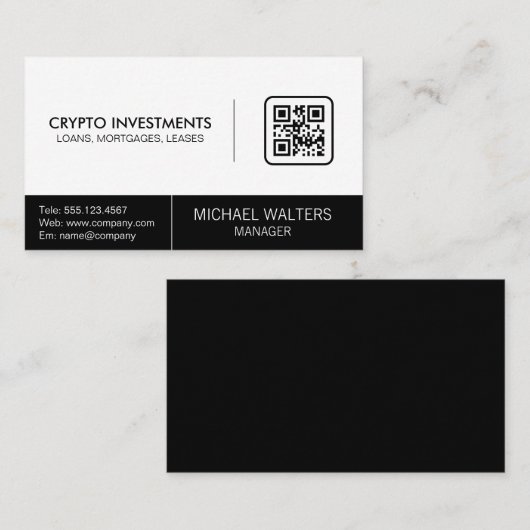 Moderne Technik | QR-Code Visitenkarte (Vorne/Hinten)