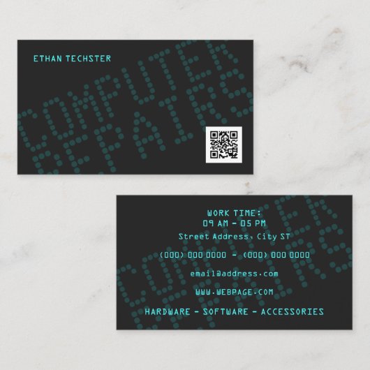Moderne Technik Visitenkarte (Vorne/Hinten)