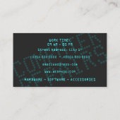 Moderne Technik Visitenkarte (Rückseite)