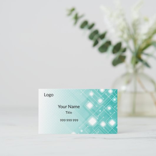 Moderne Technik Visitenkarte (Stehend Vorderseite)