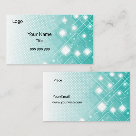 Moderne Technik Visitenkarte (Vorne/Hinten)