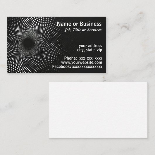 Moderne technische Grafik Visitenkarte (Vorne/Hinten)