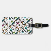 Moderne Technologie-Objekte und Muster-Lugg Gepäckanhänger (Vorderseite horizontal)