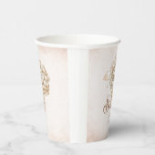 Moderne Teddy Bear Wasserfarben BabyduschePapierta Pappbecher (Rechts)