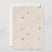 Moderne Teddy Bear Watercolor Taufe Einladung (Rückseite)