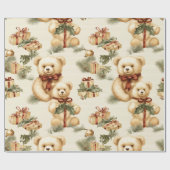 Moderne Teddy Bears Geschenkpapier (Flach)