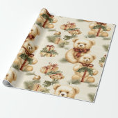 Moderne Teddy Bears Geschenkpapier (Ungerollt)