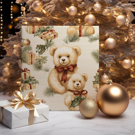 Moderne Teddy Bears Geschenkpapier