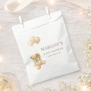 Moderne Teddybär-Balloons Baby Shower Dankeschön Geschenktütchen