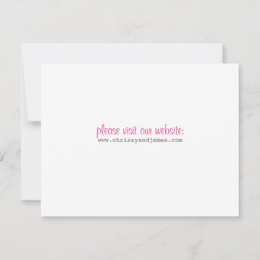 Moderne Telegrammkarte Save the Date (Rückseite)