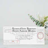 Moderne Telegrammteeeinladung Einladung (Stehend Vorderseite)