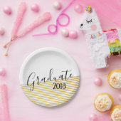 Moderne Teller aus Gold und Black Abschluss (Party)