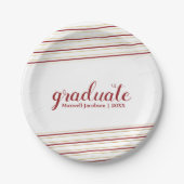 Moderne Teller der Maroo & Gold Stripe Graduation (Vorderseite)