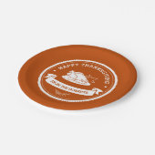 Moderne Teller für fröhliche Tischdekoration (Schrägansicht)