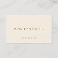 Moderne Template Business Cards Eleganter Gold Tex