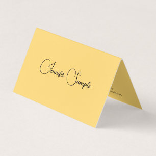 Moderne Template-Imitate für Skriptnamen in Gold g Visitenkarten