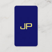Moderne Template Imitate Gold Schriftart Navy Blue Visitenkarte (Vorderseite)