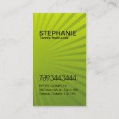 Moderne Tennis-Trainer-Visitenkarten Visitenkarte (Rückseite)