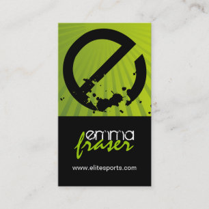 Moderne Tennis-Trainer-Visitenkarten Visitenkarte