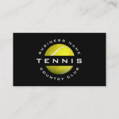 Moderne Tennisklub-Logo-Visitenkarte Visitenkarte (Vorderseite)