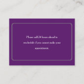 Moderne Termin-Erinnerungskarten für Nagelstudios Terminkarte (Rückseite)