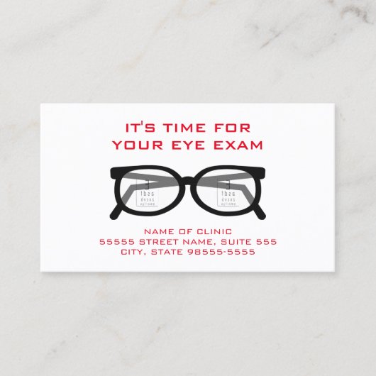 Moderne Terminkarte (Vorderseite)