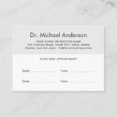 Moderne Terminkarten mit eigenem Logo Terminkarte (Vorderseite)