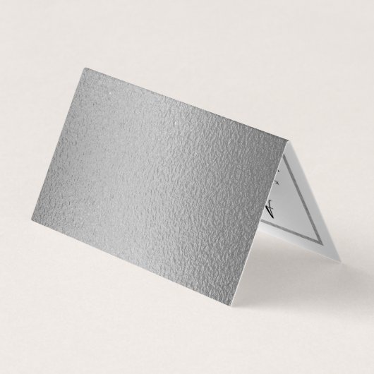 Moderne Terminologiekarte für den Silberstreifen Visitenkarten (Rückseite)