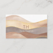 Moderne Terracotta-Abstrakte, individuell anpassba Visitenkarte (Vorderseite)