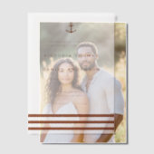 Moderne Terracotta Anchor Schöne Hochzeit Pergament Einladungen (Versatz (Ehepaar))