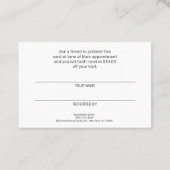 Moderne Terracotta Blue Glitzer Referentin Kunde Visitenkarte (Rückseite)