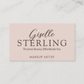 Moderne Terracotta Boho Script Eleganter QR Code Visitenkarte (Vorderseite)