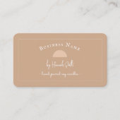 Moderne Terracotta Candle Business Card Visitenkarte (Vorderseite)