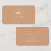 Moderne Terracotta Candle Business Card Visitenkarte (Vorne/Hinten)