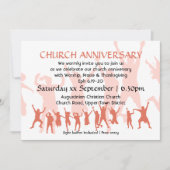 Moderne Terracotta Custom CHURARY Einladung (Vorderseite)