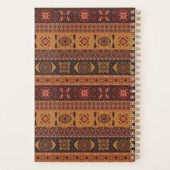 Moderne Terracotta Ethnisches Tribal Ziermuster Planer (Rückseite)
