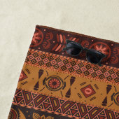 Moderne Terracotta Ethnisches Tribal Ziermuster Strandtuch (Beispiel)