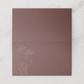 Moderne Terracotta, Flora und Fauna Platzkarte (Außenseite Aufgefaltet)