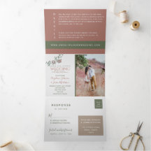 Moderne Terracotta-Foto Hochzeit