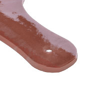 Moderne Terracotta Monogram Schneidebrett (Ecke)