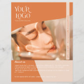 Moderne Terracotta & Pink Business Flyer (Hinten)