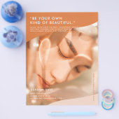 Moderne Terracotta & Pink Business Flyer (Einzeln)