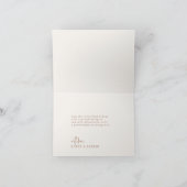 Moderne Terracotta Rost 3 Foto geflochtene Hochzei Dankeskarte (Innenseite)