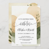 Moderne Terracotta & Sage Couples Dusche Einladung (Vorne/Hinten)