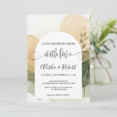 Moderne Terracotta & Sage Couples Dusche Einladung (Stehend Vorderseite)