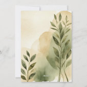 Moderne Terracotta & Sage Couples Dusche Einladung (Rückseite)